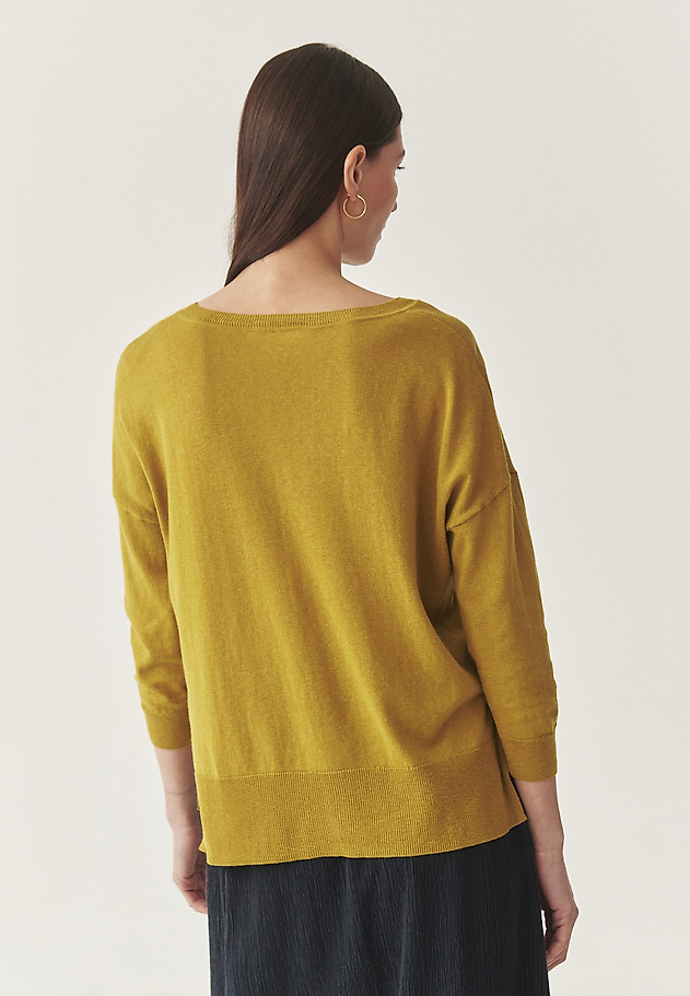 STYLOWY SWETER Z BAWEŁNĄ - NALA STYLOWY SWETER Z BAWEŁNĄ - NALA ZIELONY 4