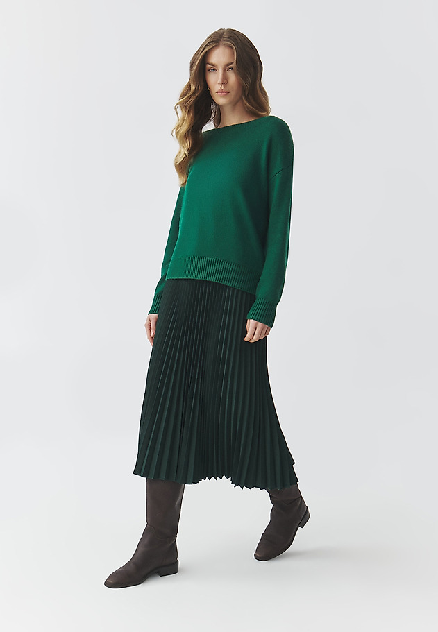 CLASSIC LADIES' JUMPER WITH ROUND NECKLINE — JOEL CLASSIC LADIES' JUMPER WITH ROUND NECKLINE — JOEL GREEN 2