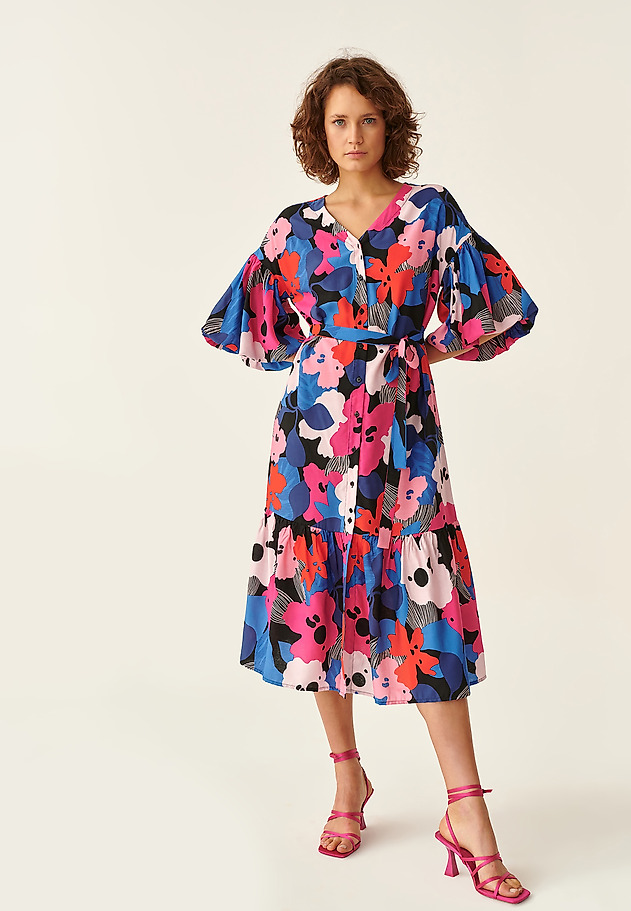 LADIES' PRINTED DRESS CLOTI LADIES' PRINTED DRESS CLOTI MULTIKOLOR 3