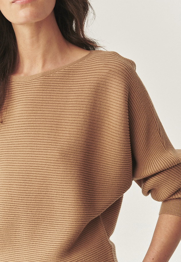 MODERNÝ KIMONO SVETER - ROWAN MODERNÝ KIMONO SVETER - ROWAN HNEDÁ 4