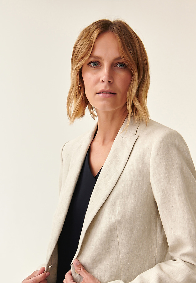 LINNEN LADIES' BLAZER LEMI LINNEN LADIES' BLAZER LEMI BEIGE 5