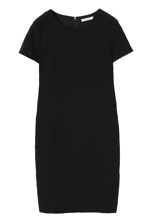 LADIES' PENCIL DRESS WITH SHORT SLEEVES - HIPIKO color BLACK LADIES' PENCIL DRESS WITH SHORT SLEEVES - HIPIKO color BLACK
