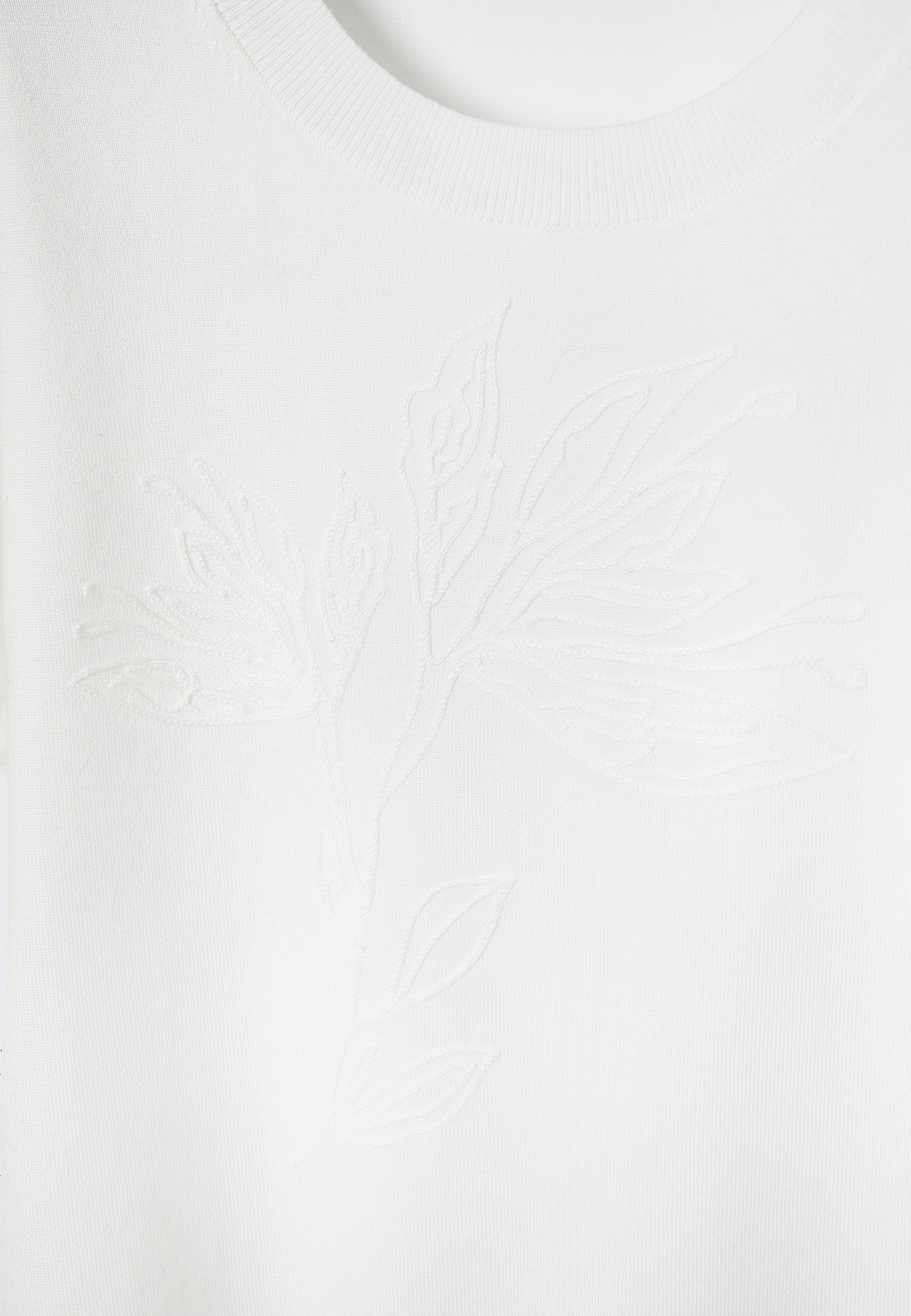 BLUZĂ DIN TRICOT, CU VISCOZĂ LENZING™ ECOVERO™ - SUFIF ALB 2