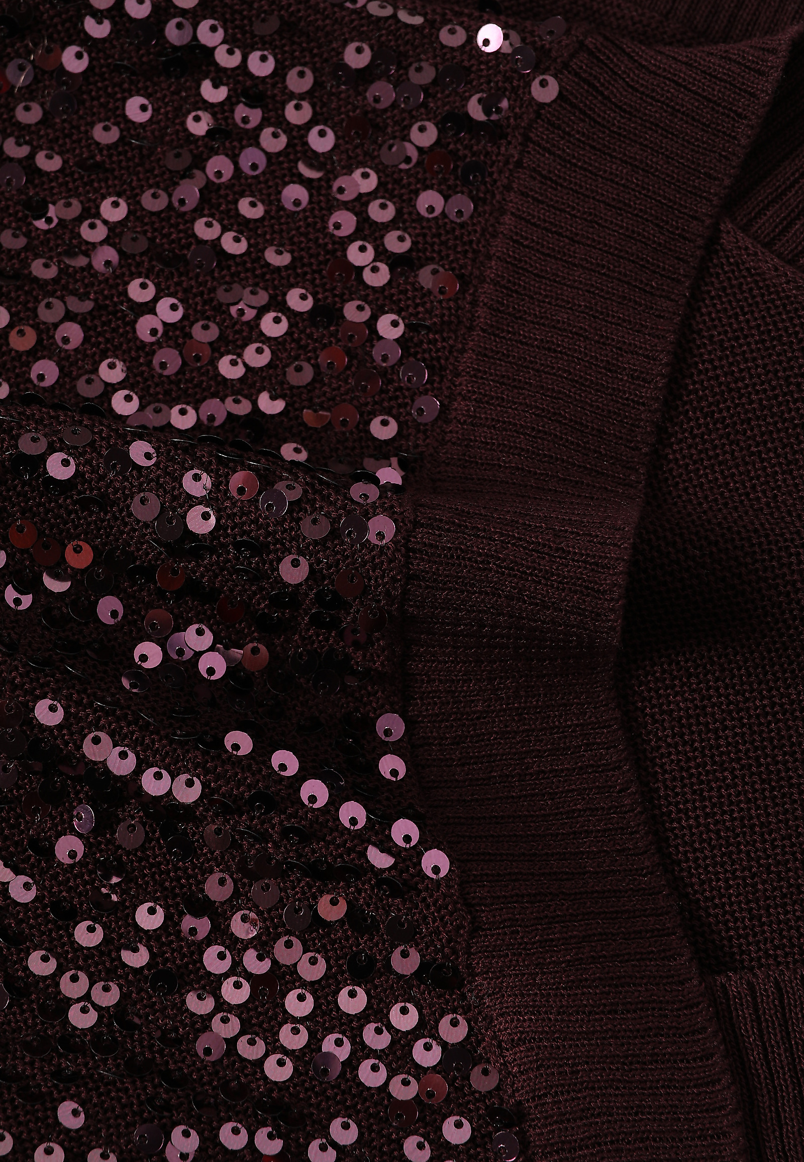 STYLISH JUMPER WITH SEQUIN DETAILS - ICOMA STYLISH JUMPER WITH SEQUIN DETAILS - ICOMA RED 118319