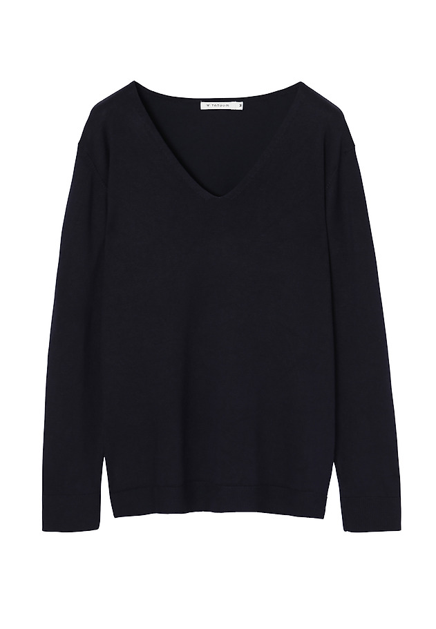 LADIES' CLASSIC SWEATER TESSA LADIES' CLASSIC SWEATER TESSA NAVY BLUE 6
