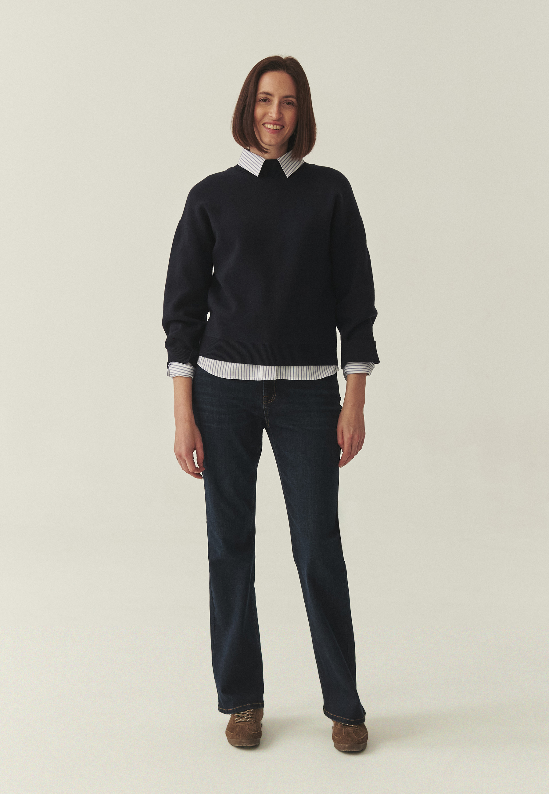 CASUAL TURTLENECK WITH LENZING™ ECOVERO™ VISCOSE - COLLIN NAVY BLUE 2