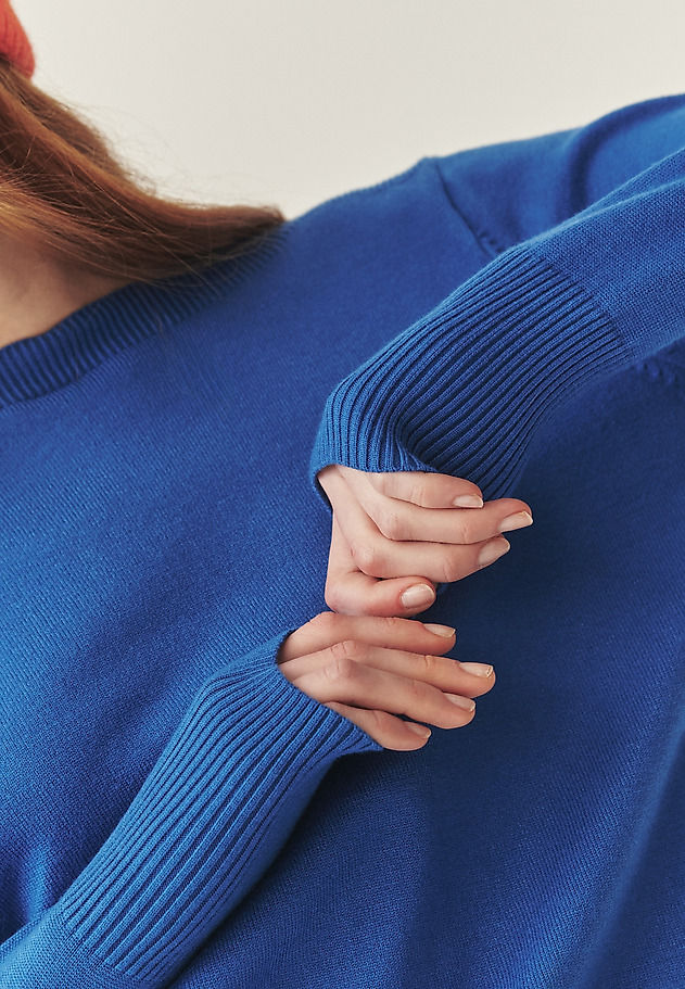 CLASSIC BOAT NECK JUMPER - FIFER 1 CLASSIC BOAT NECK JUMPER - FIFER 1 BLUE 4