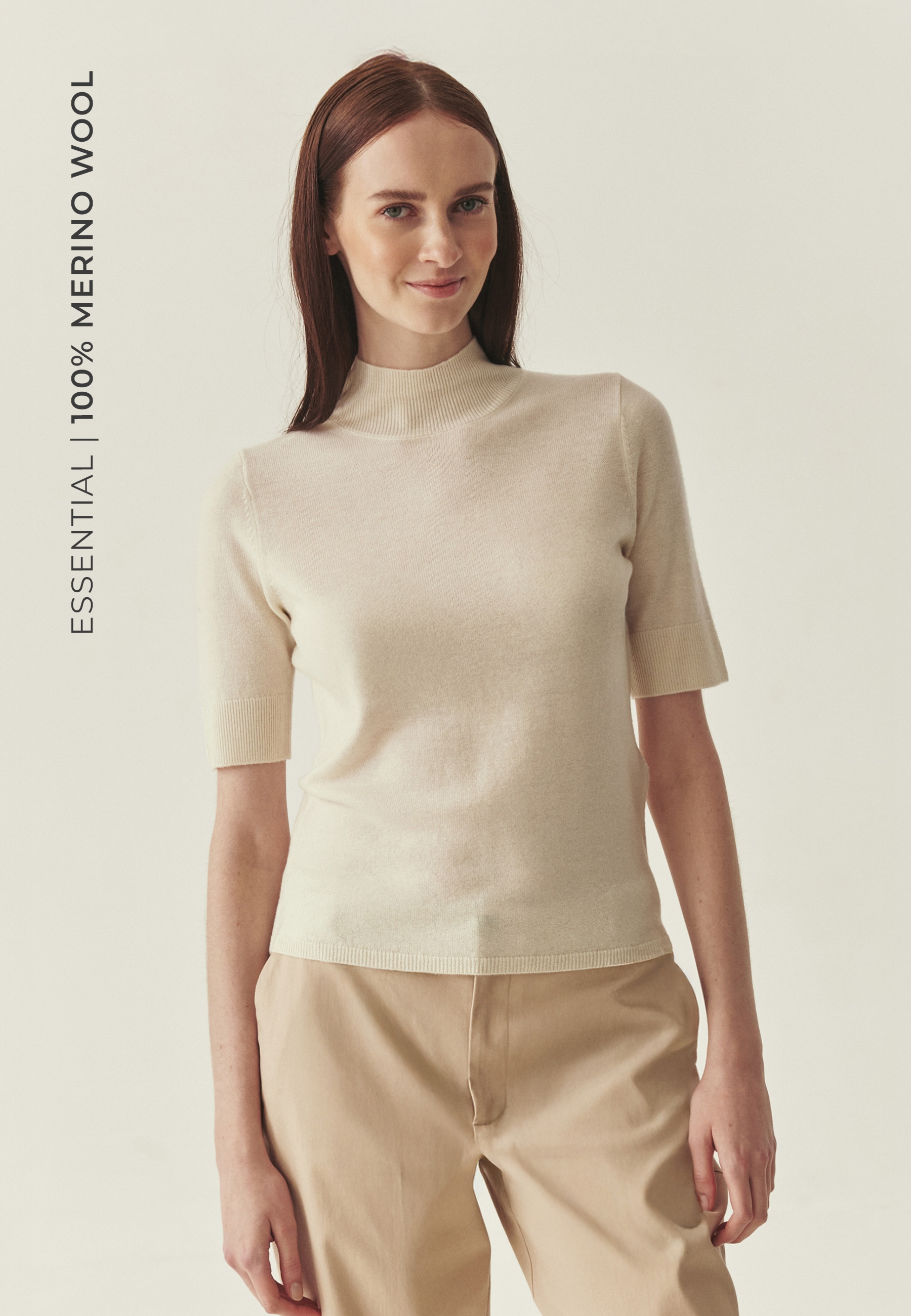 WEŁNIANY SWETER Z GOLFEM - LU BIAŁY 2