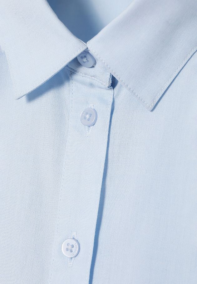 COTTON SHIRT WITH WAISTBAND — ELISHA COTTON SHIRT WITH WAISTBAND — ELISHA BLUE 8