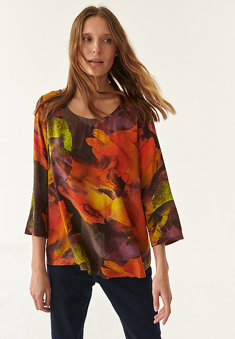 DAMSKA BLUZKA W PRINT AFINAMIA DAMSKA BLUZKA W PRINT AFINAMIA