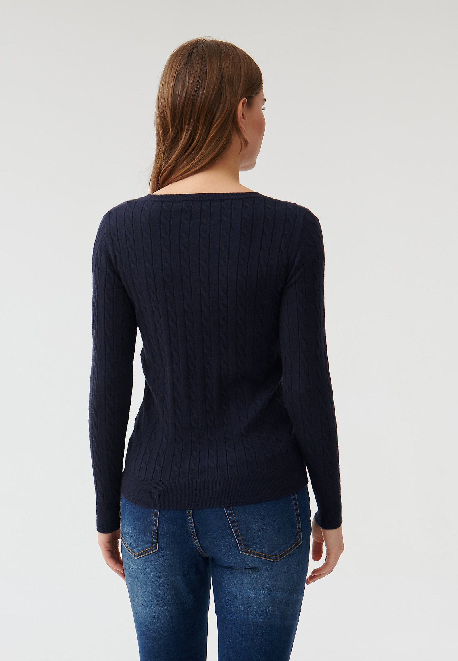 SWETER DAMSKI W SEREK WIRO SWETER DAMSKI W SEREK WIRO GRANATOWY 89455