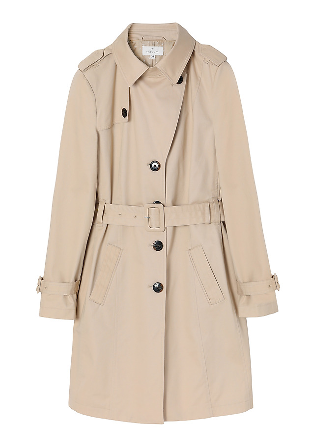CLASSIC LADIES’ COAT WITH A BELT - MEGANA CLASSIC LADIES’ COAT WITH A BELT - MEGANA BEIGE 7