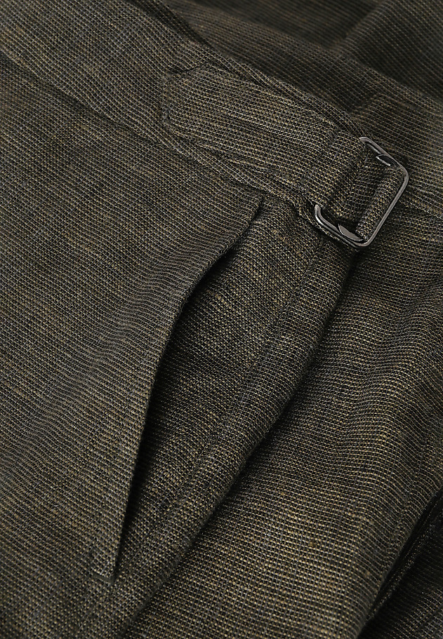 LADIES’ LINEN TROUSERS WITH SPACIOUS POCKETS - ALTI 1 LADIES’ LINEN TROUSERS WITH SPACIOUS POCKETS - ALTI 1 ZIELONY 7