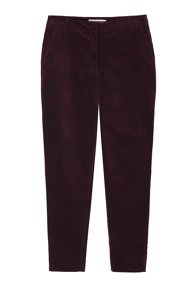 WELMA PANTALONI DE DAMĂ DIN CATIFEA WELMA PANTALONI DE DAMĂ DIN CATIFEA ROȘU 6