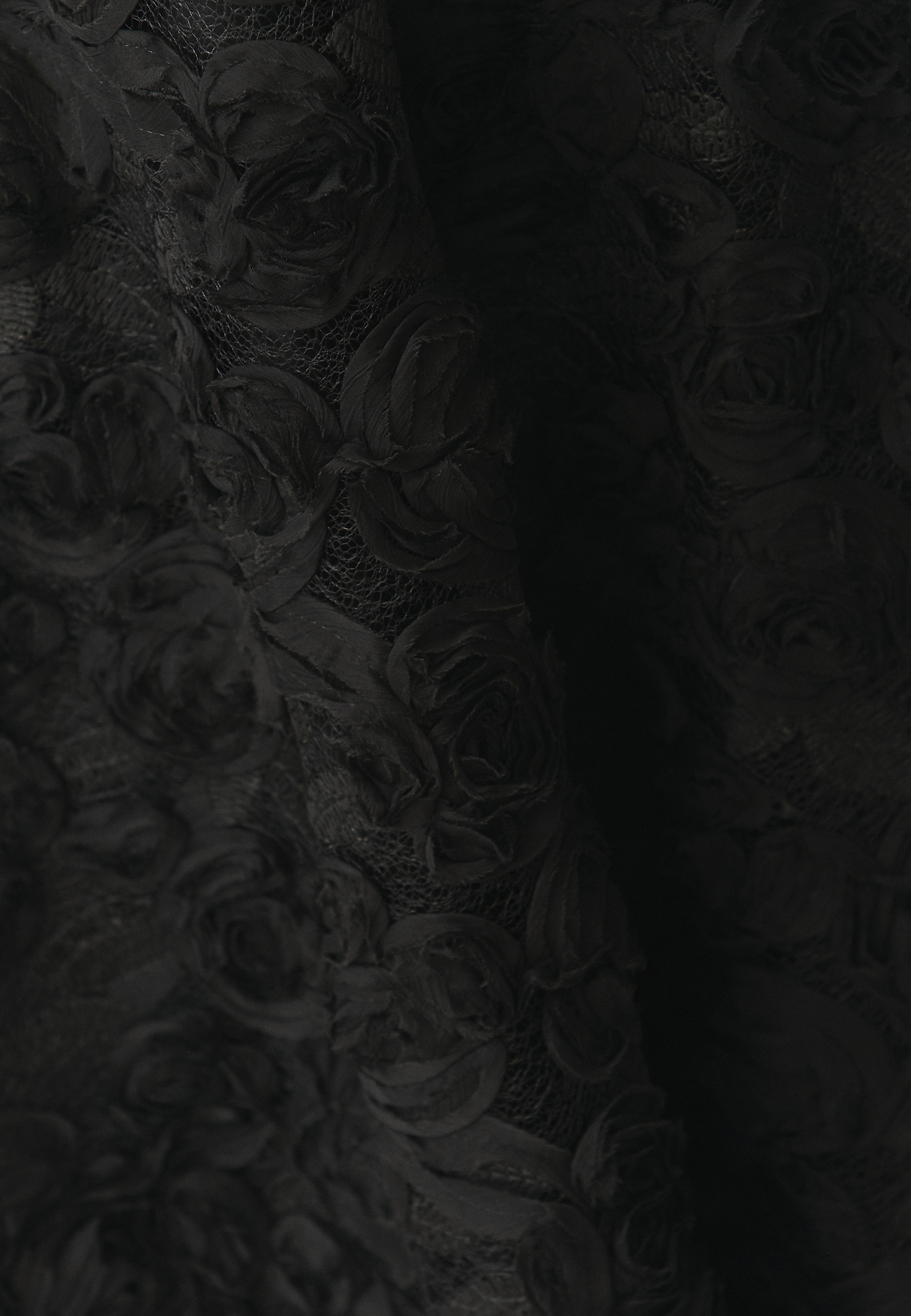 FLARED SKIRT WITH FLORAL DESIGNS - DIANAKA 2 FLARED SKIRT WITH FLORAL DESIGNS - DIANAKA 2 BLACK 118388