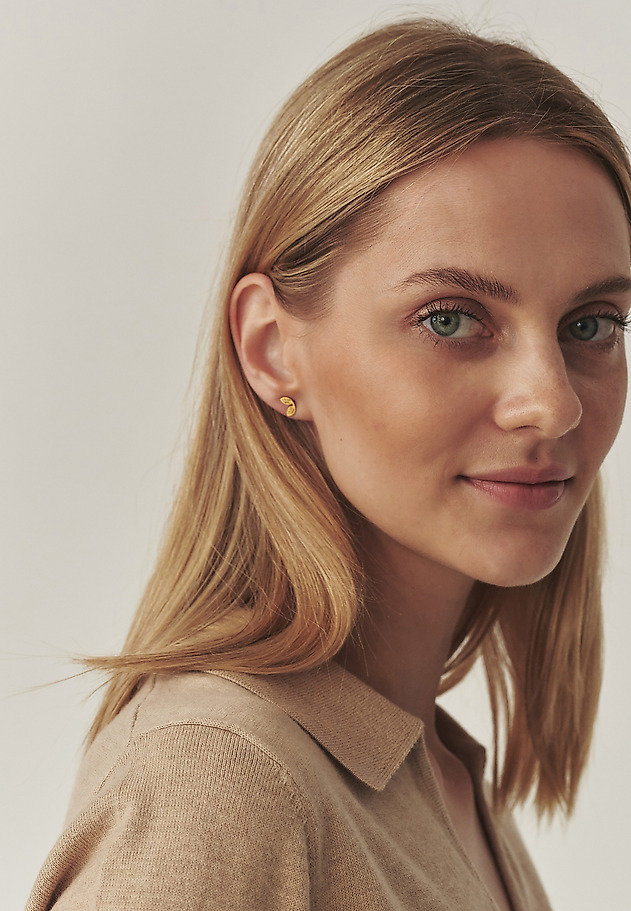 LEAF-SHAPED EARRINGS - DISSI LEAF-SHAPED EARRINGS - DISSI GOLD 1
