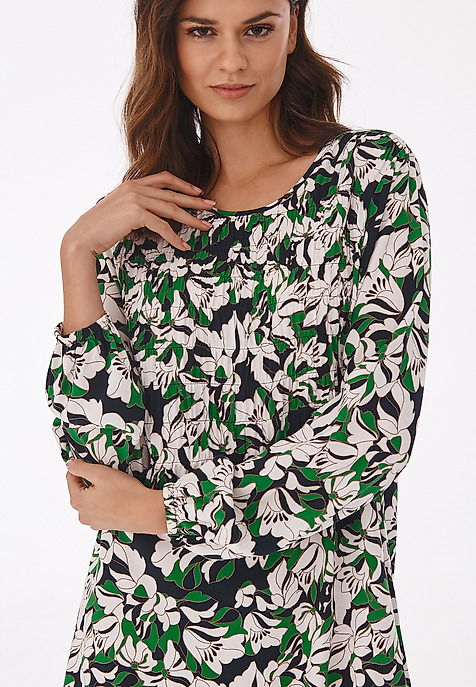 ROCHIE SCURTĂ CU MODEL FLORAL MELIA MULTICOLOR 2