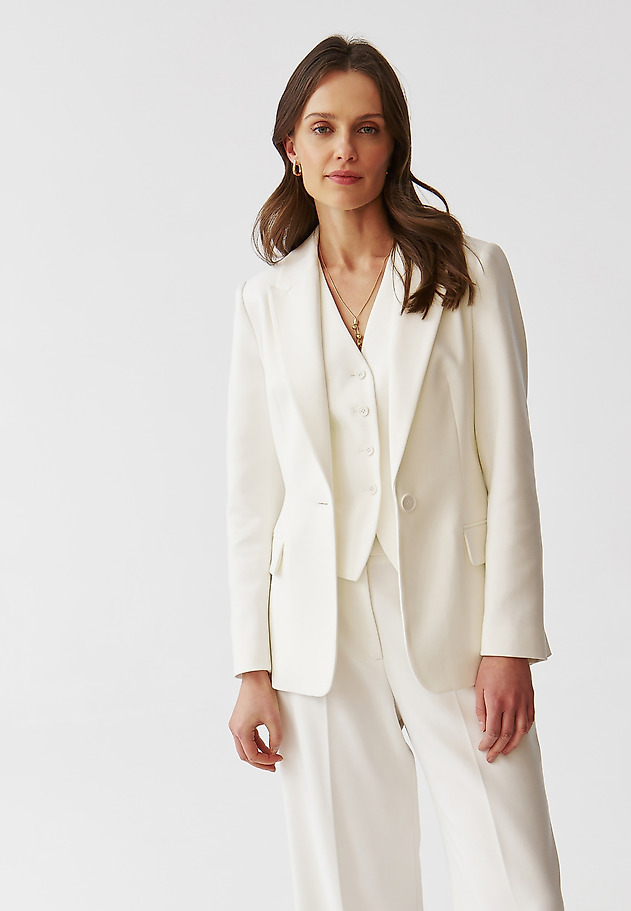ELEGANT LADIES’ JACKET WITH A LINING - LAMIA ELEGANT LADIES’ JACKET WITH A LINING - LAMIA ECRU 3