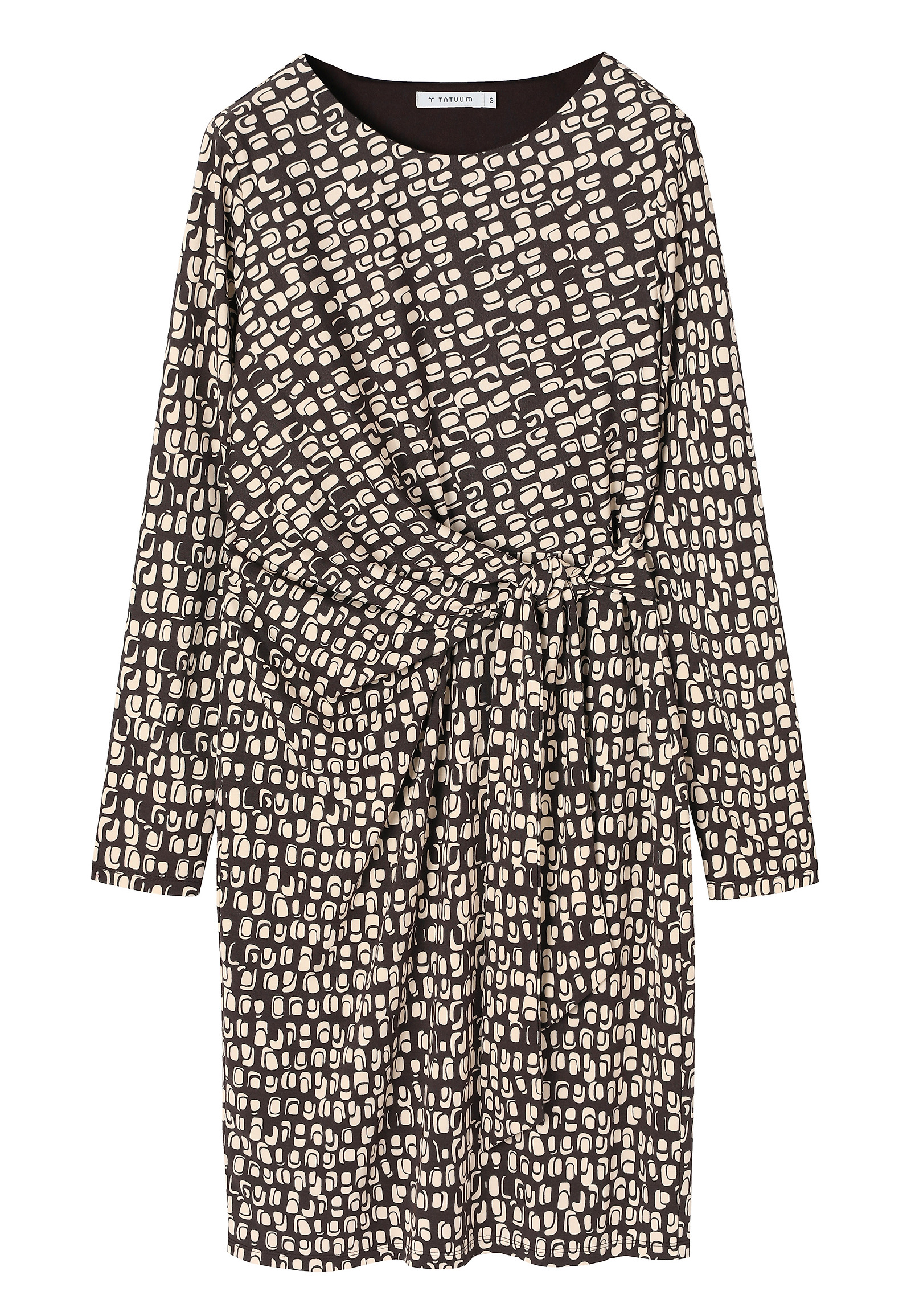 PENCIL DRESS WITH ORIGINAL DESIGN - KILIG PENCIL DRESS WITH ORIGINAL DESIGN - KILIG BROWN 116617