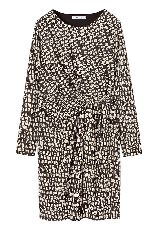 PENCIL DRESS WITH ORIGINAL DESIGN - KILIG PENCIL DRESS WITH ORIGINAL DESIGN - KILIG BROWN 7