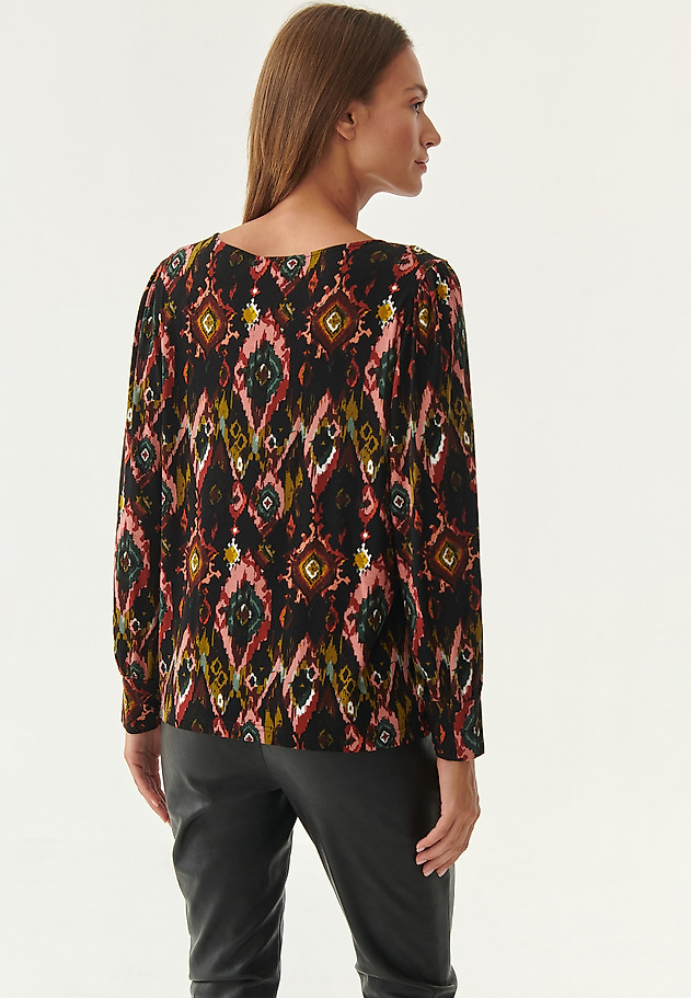 VISCOSE BLOUSE WITH PRINT MANDRAGORA 1 VISCOSE BLOUSE WITH PRINT MANDRAGORA 1 MULTIKOLOR 2