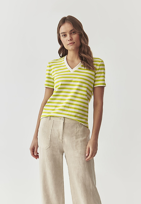 DZIANINOWA BLUZKA DAMSKA W PASKI - SALEMA 1 DZIANINOWA BLUZKA DAMSKA W PASKI - SALEMA 1