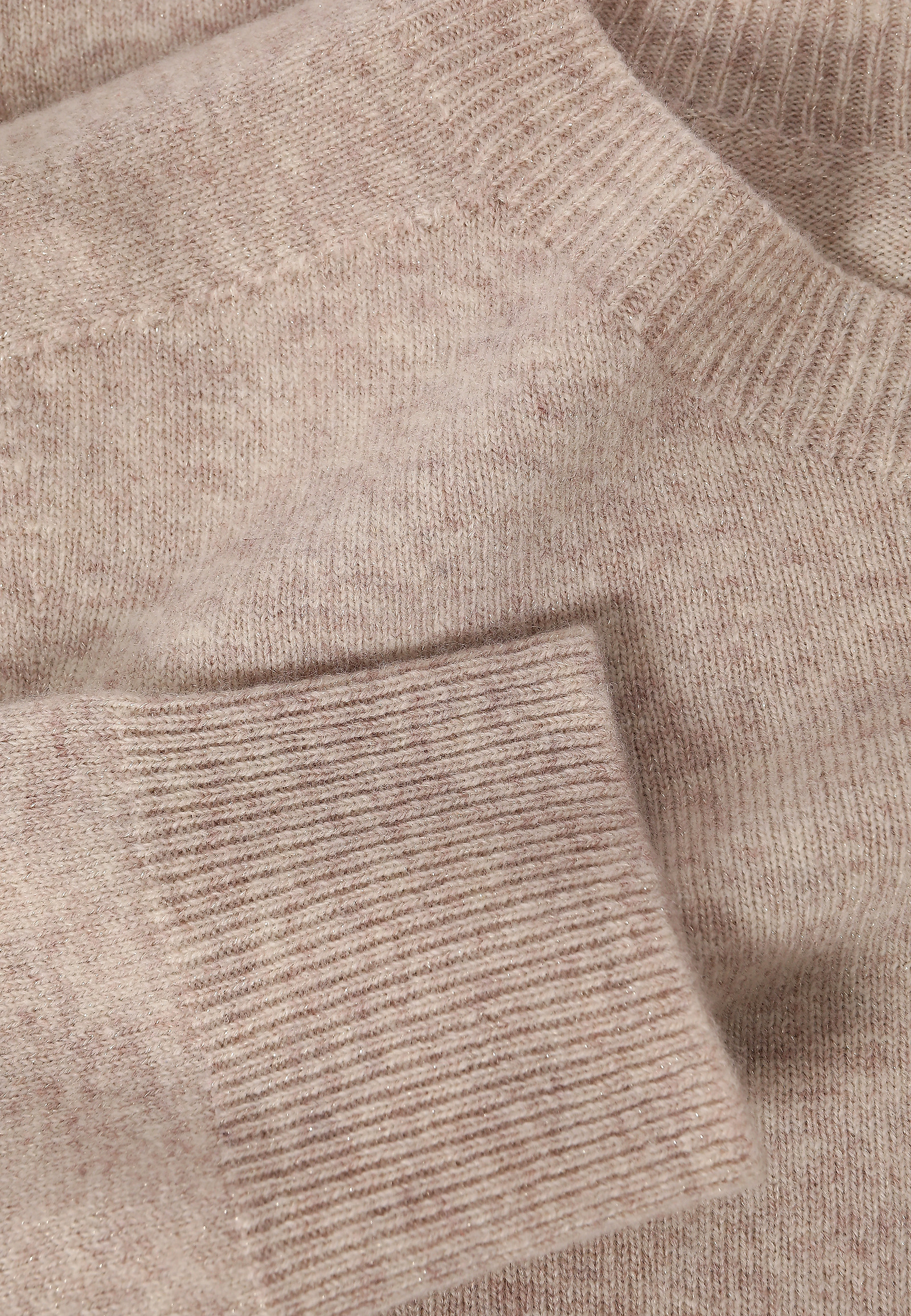 WOOL JUMPER WITH A SUBTLE SHINE - GLORIA WOOL JUMPER WITH A SUBTLE SHINE - GLORIA BEIGE 116699