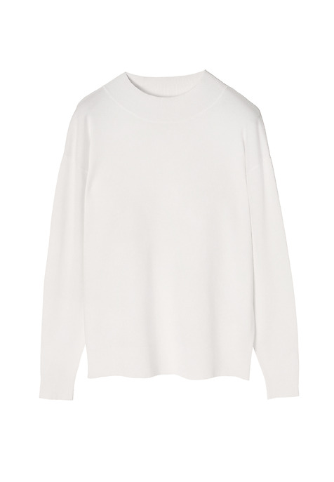 UNIVERSAL LADIES’ SWEATER WITH A HALF-TURTLENECK NAWIKO 1 ECRU 2