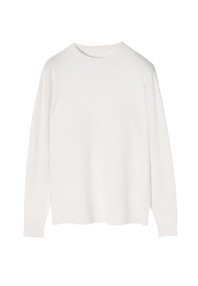 UNIVERZÁLNÍ DÁMSKÝ SVETR S POLOROLÁKEM NAWIKO 1 UNIVERZÁLNÍ DÁMSKÝ SVETR S POLOROLÁKEM NAWIKO 1 ECRU 6