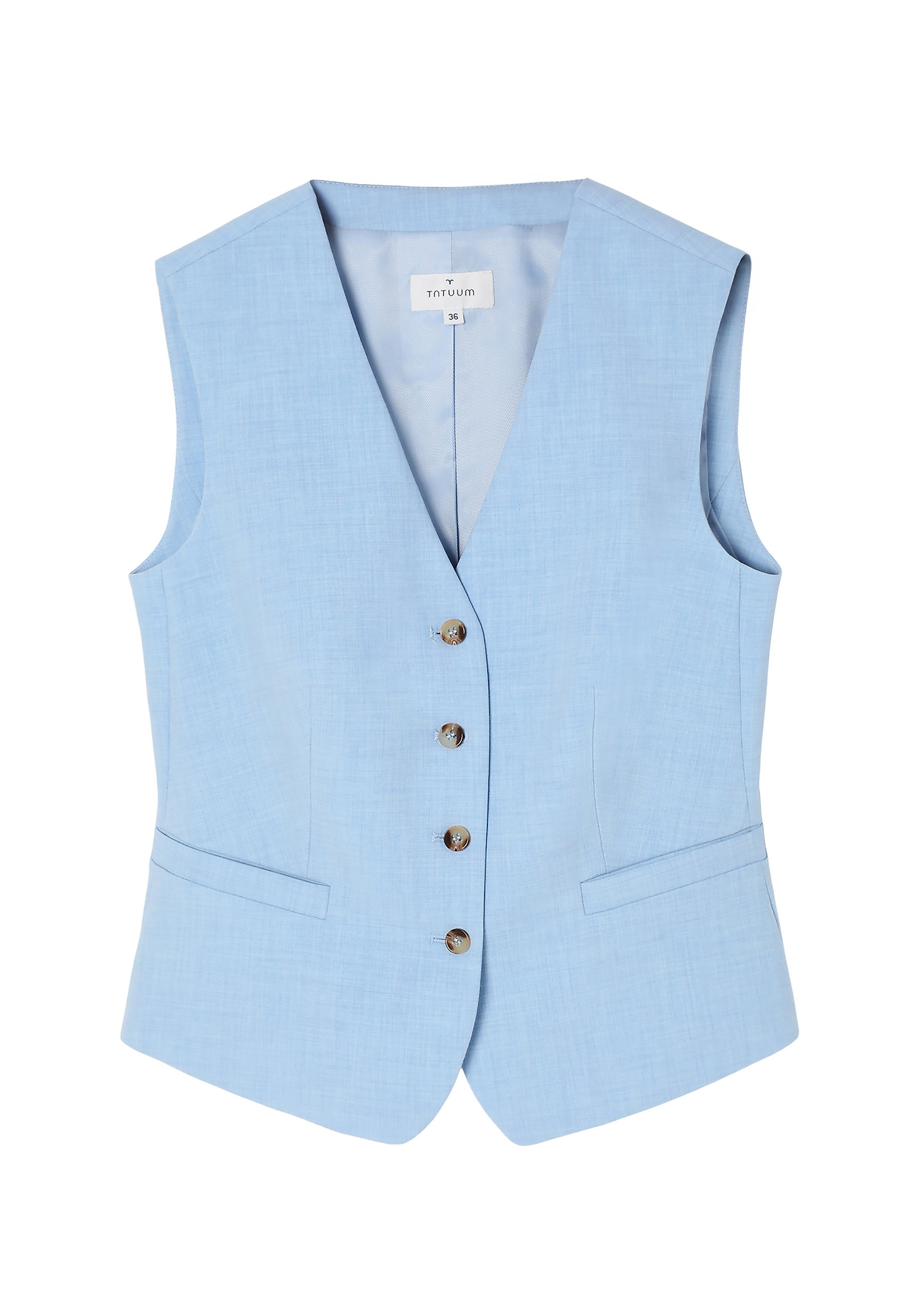 FITTED WAISTCOAT - RONITA 1 FITTED WAISTCOAT - RONITA 1 KÉK 104502