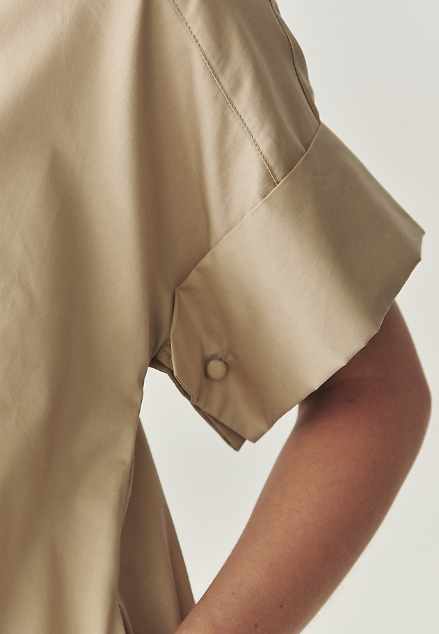 COTTON KNEE-LENGTH DRESS - ALIATI COTTON KNEE-LENGTH DRESS - ALIATI BEŻOWY 4