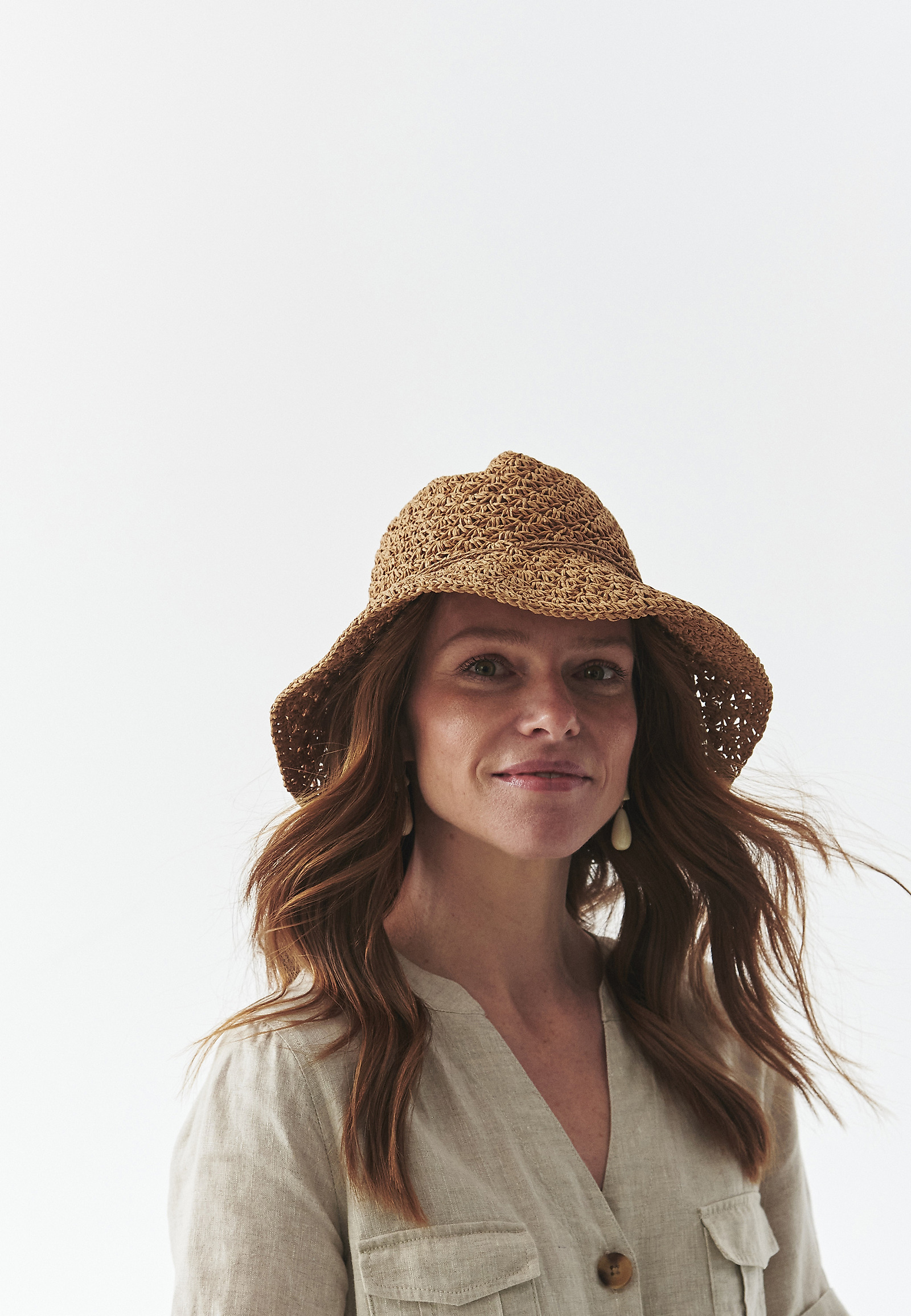 PLAID HAT - WOKIA 1 PLAID HAT - WOKIA 1 BEŽ 109635