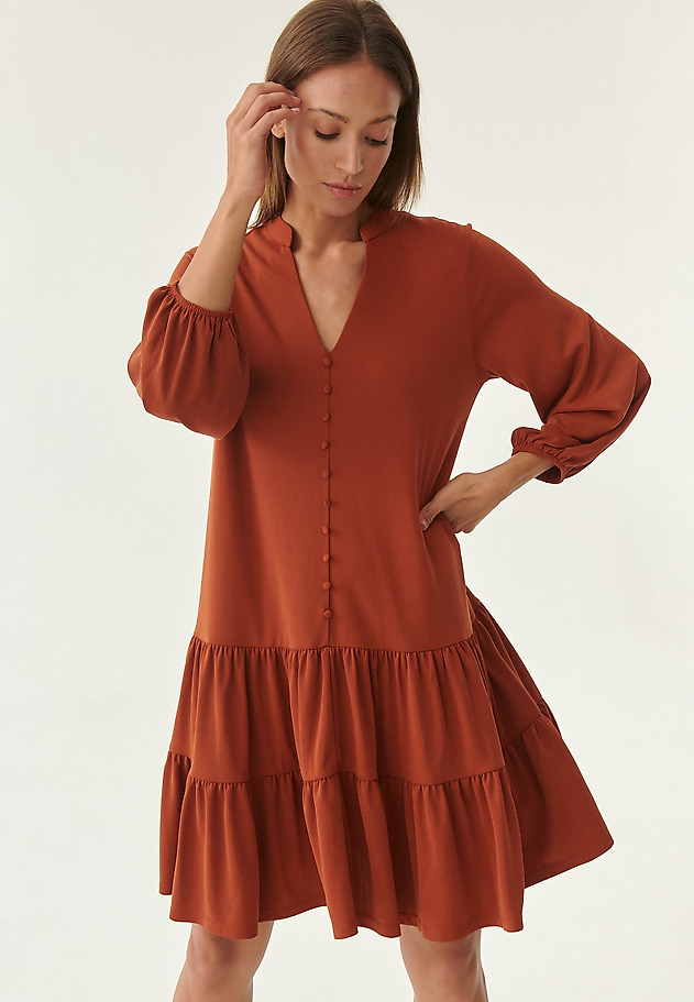 LADIES' KNITTED DRESS KENISA 1 LADIES' KNITTED DRESS KENISA 1 POMARAŃCZOWY 1