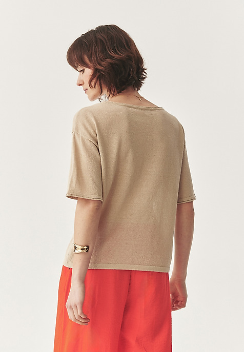 LOOSE-FITTING LINEN JUMPER - ASHA BEIGE 2