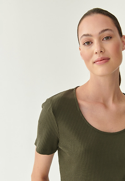 SIMPLE LADIES' BLOUSE FILOMI KHAKI 2