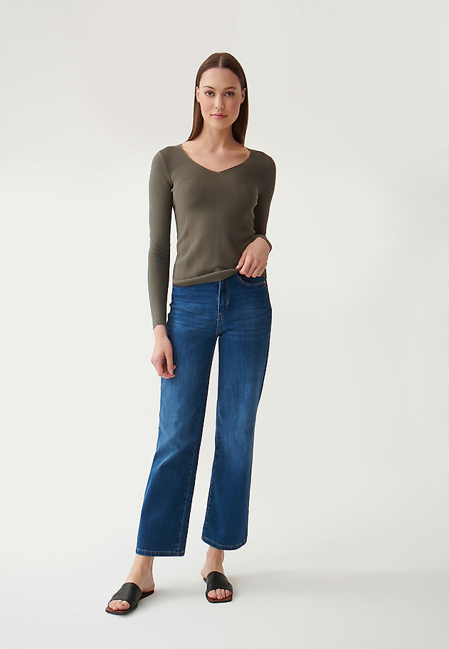 LADIES' CLASSIC SWEATER TESSO LADIES' CLASSIC SWEATER TESSO KHAKI 2