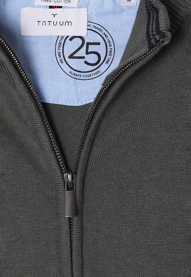 MEN'S ZIPPERED SWEATER - SWET MEN'S ZIPPERED SWEATER - SWET GREEN 6