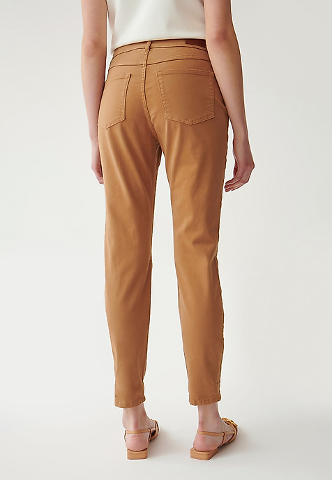 PANTALONI DE DAMĂ, DIN DENIM DEZIRA BEJ 2