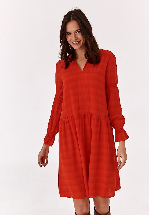 RAYON DRESS DRAMIA RAYON DRESS DRAMIA CZERWONY 3