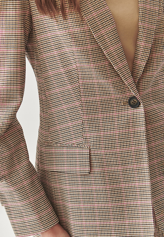 LADIES’ CHECKERED JACKET - LAMIA LADIES’ CHECKERED JACKET - LAMIA MULTIKOLOR 5