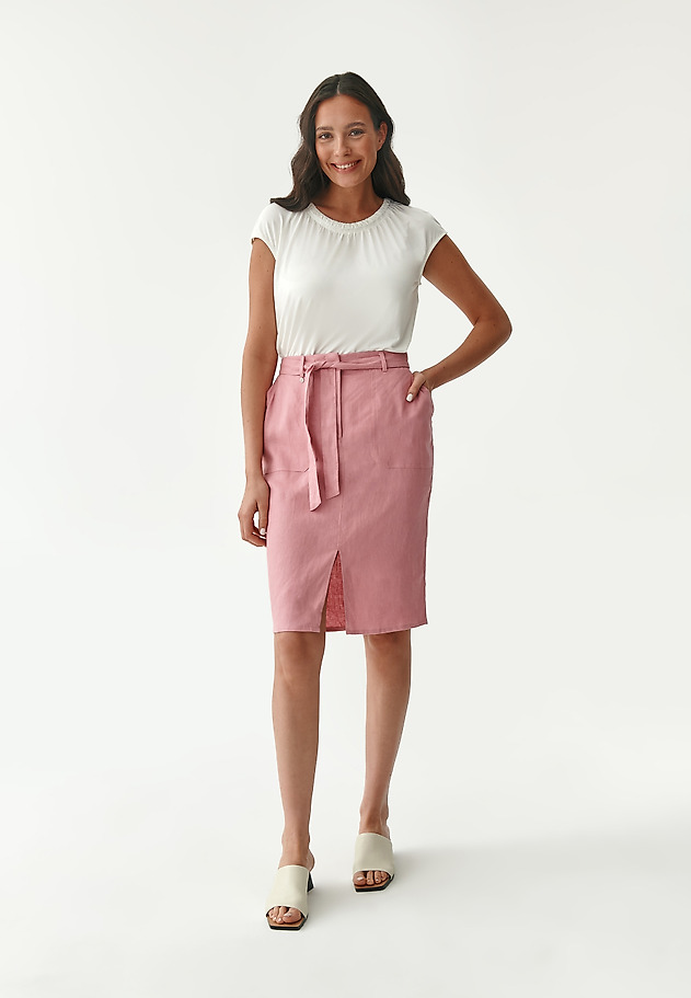 LADIES' PENCIL SKIRT ROBUSTA LADIES' PENCIL SKIRT ROBUSTA RÓŻOWY 1