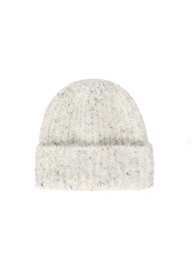 DÁMSKA PLETENÁ ČIAPKA BEANIE S MELANŽOVÝM VZOROM – MELI DÁMSKA PLETENÁ ČIAPKA BEANIE S MELANŽOVÝM VZOROM – MELI ECRU 1