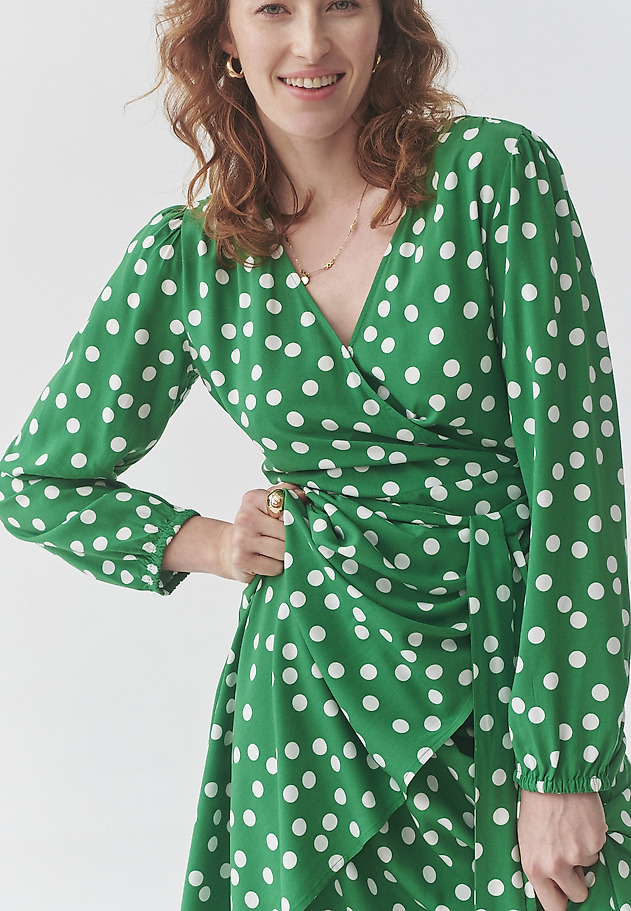 ROCHIE MAXI DIN VISCOZĂ, CU BULINE — SIA ROCHIE MAXI DIN VISCOZĂ, CU BULINE — SIA MULTICOLOR 5