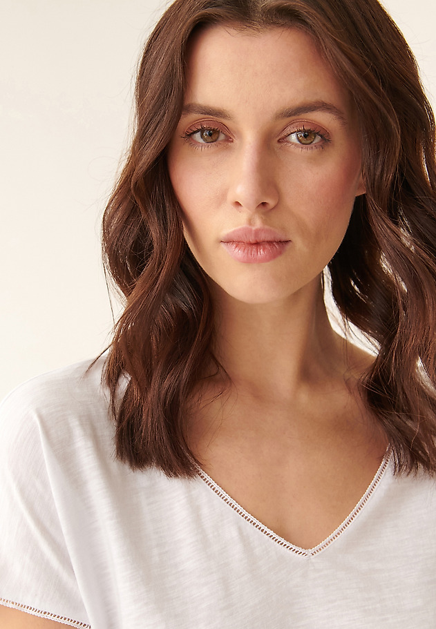 LADIES' SHORT SLEEVE BLOUSE SORINA LADIES' SHORT SLEEVE BLOUSE SORINA WHITE 3