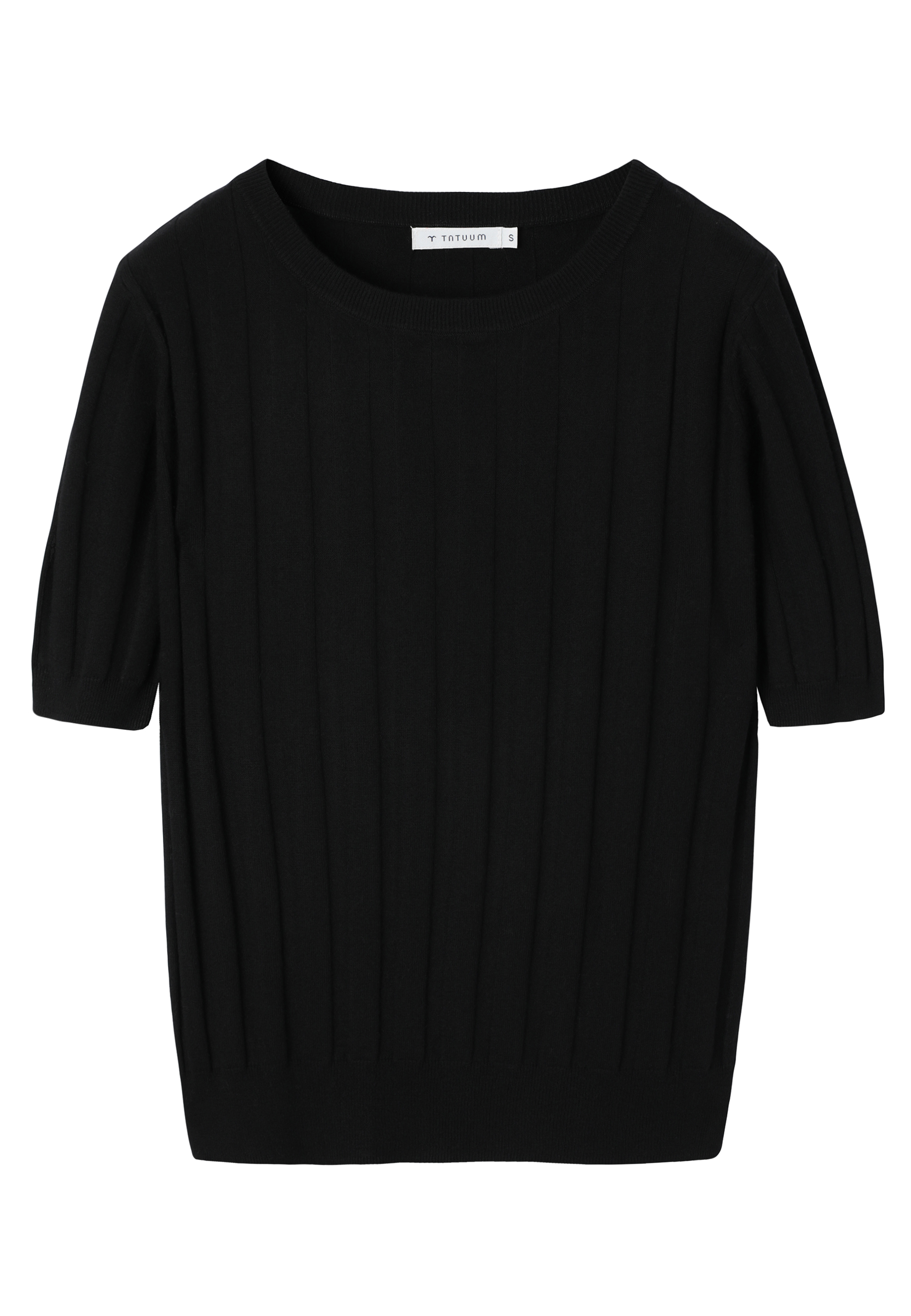 DZIANINOWA BLUZKA Z WEŁNĄ - AKUZ CZARNY 2