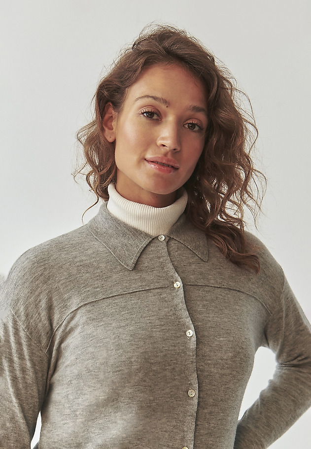 LADIES’ KNITTED WOOL SHIRT - ELARA LADIES’ KNITTED WOOL SHIRT - ELARA SZARY 6