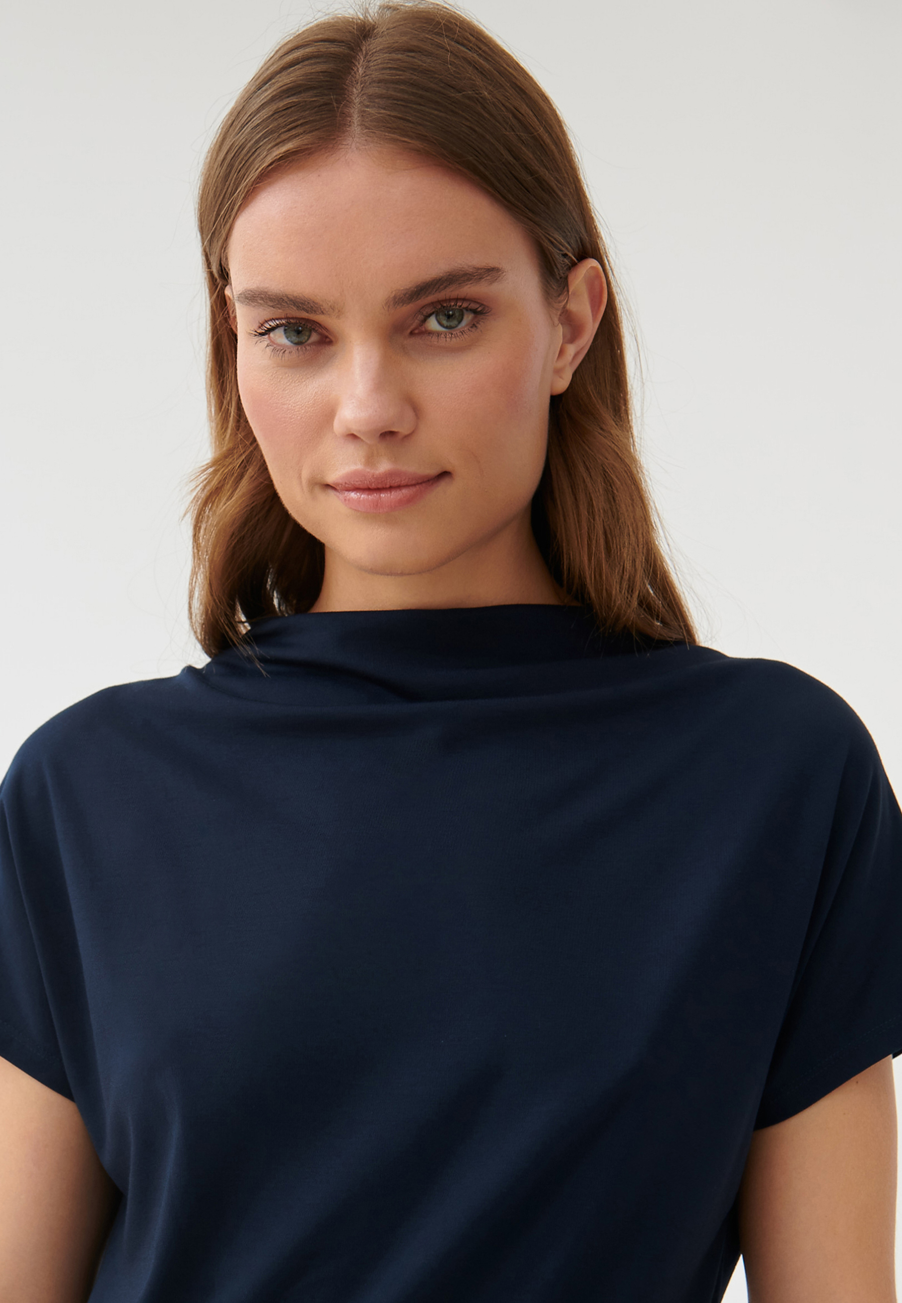 SUKIENKA DZIANINOWA Z PÓŁGOLFEM ZORIMA GRANATOWY 2