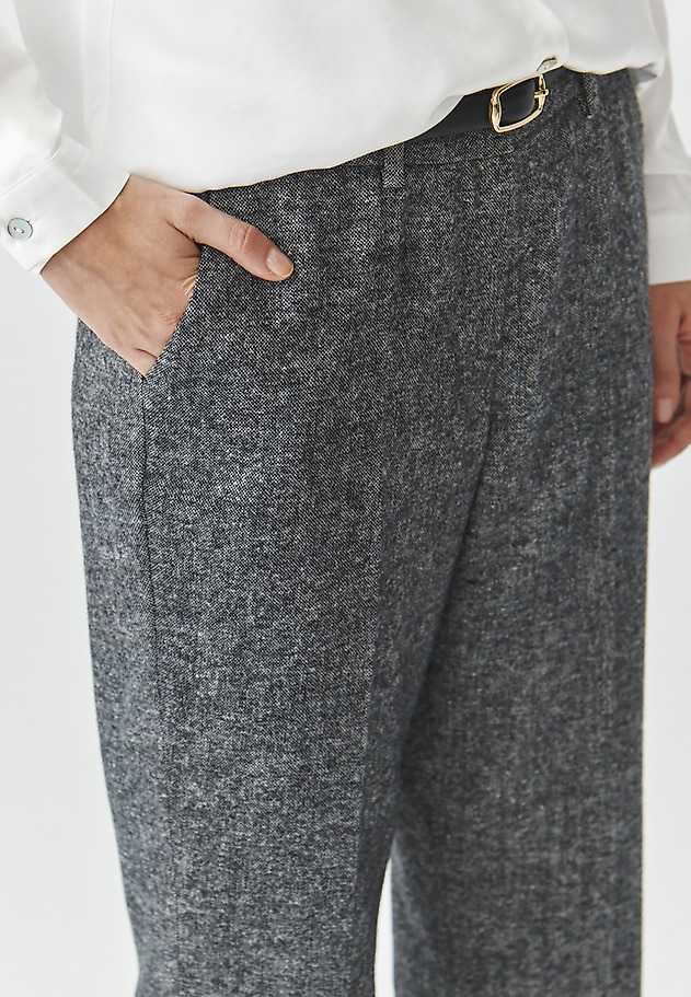 LADIES' WOVEN TROUSERS WITH ROLLED-UP LEG — ULIXO LADIES' WOVEN TROUSERS WITH ROLLED-UP LEG — ULIXO MULTICOLOR 4