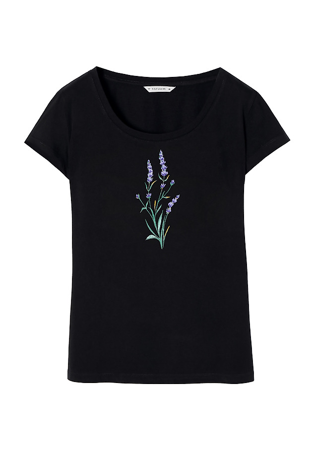 T-SHIRT DAMSKI Z NADRUKIEM ANTONIA 1 T-SHIRT DAMSKI Z NADRUKIEM ANTONIA 1 CZARNY 5