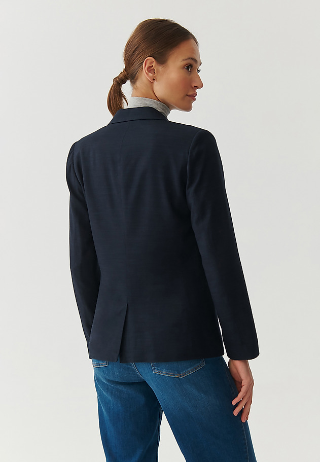 LADIES’ SINGLE-BREASTED BLAZER - AMALFINA LADIES’ SINGLE-BREASTED BLAZER - AMALFINA GRANATOWY 4